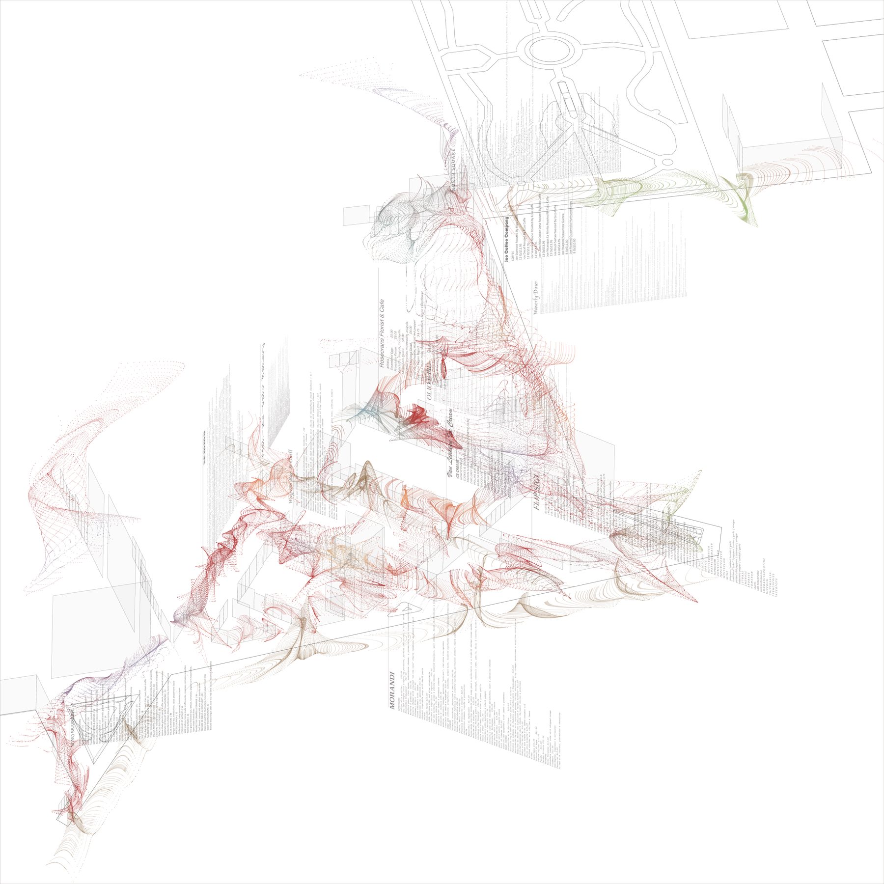 3D wireframe fragment β